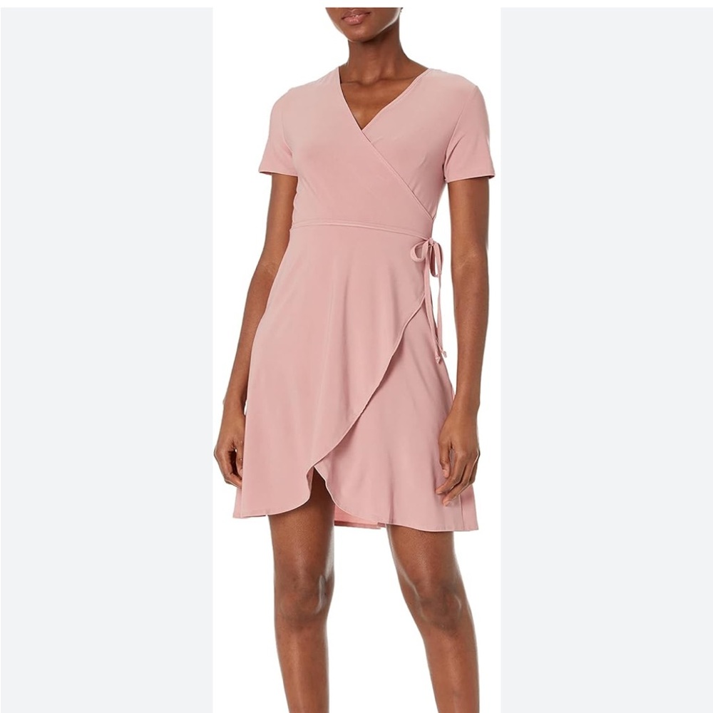 Elegant Pink‎ Wrap dress